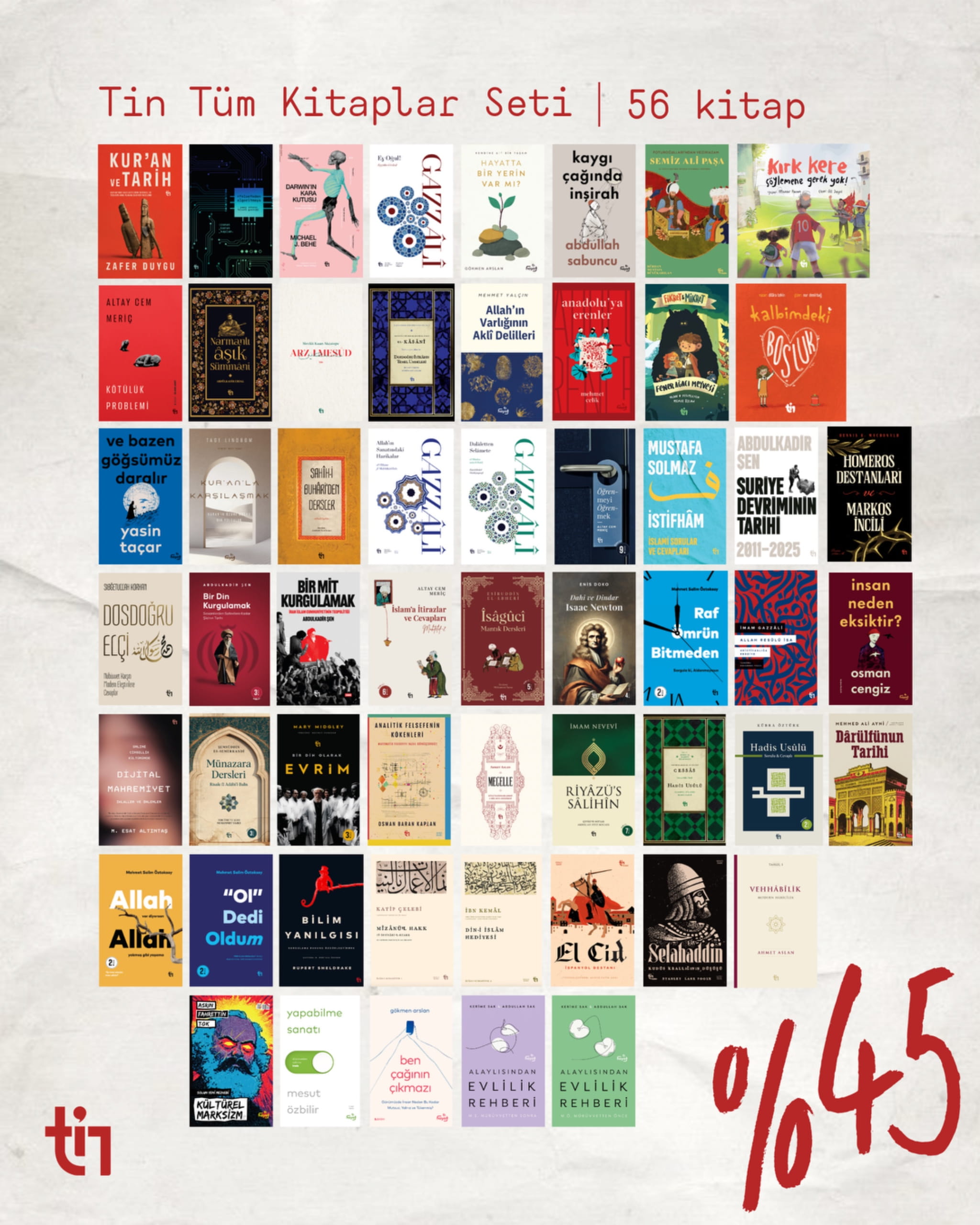 Tin Tüm Kitaplar Seti - 56 Kitap - Tin Yayınları